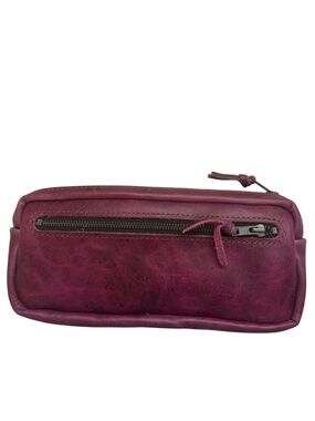Go forth leather goods purple sling bag no strap